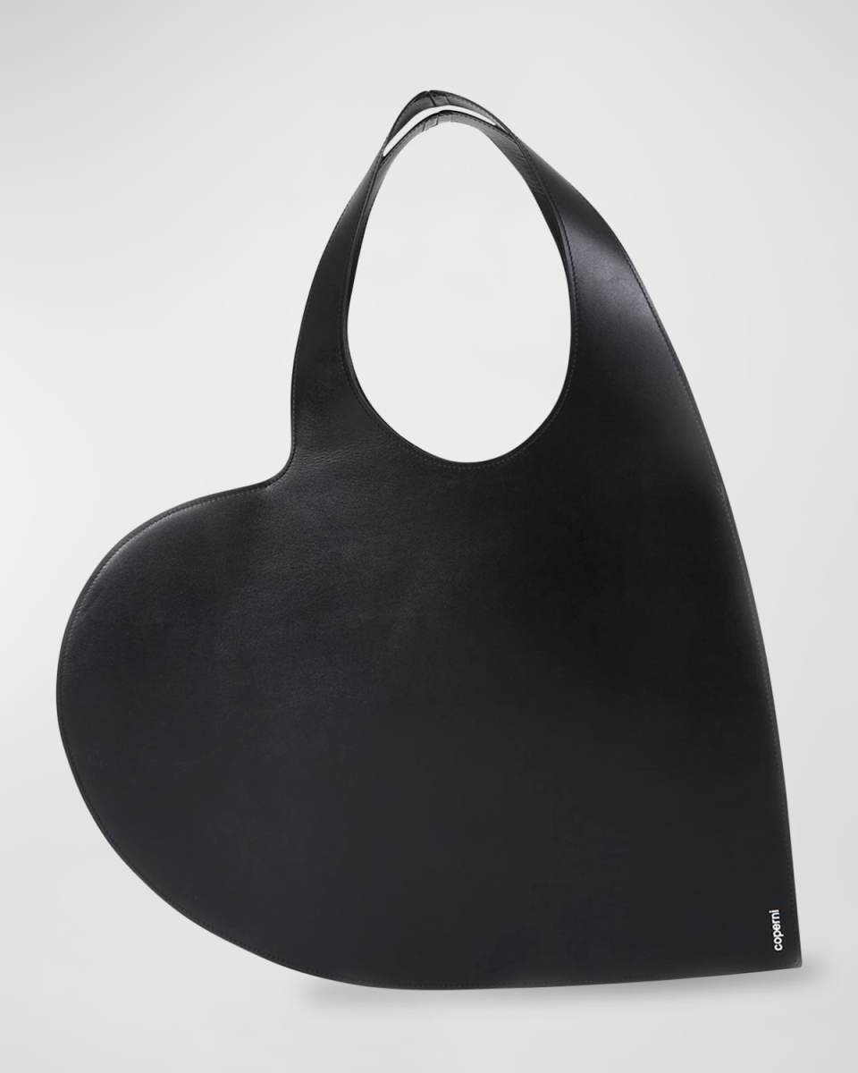Heart Calf leather Tote Bag